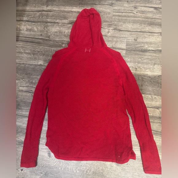 Zara Red Textured Hoodie - Picture 4 of 8